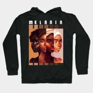 Melanin Shades Women Afrocentric Black Pride Hoodie